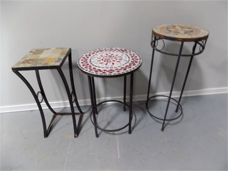 Mosaic Style Plant Stands