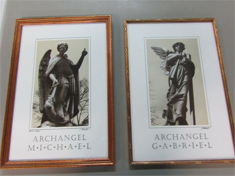 Jim Ptacek 'Archangel"- Michael and Gabriel Set, Two signed Prints, Artist Proof