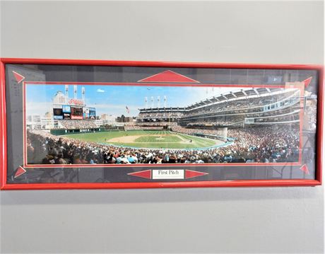 Panoramic View of the Indians (Guardians) Stadium Cleveland, Ohio Wall Art