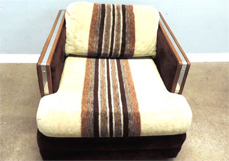 Mid-Century Modern Faux Fur Chair