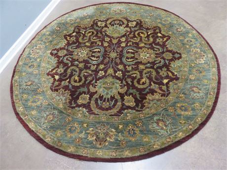 Round Wool Area Rug