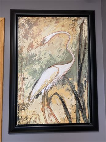 Stunning Giclée Canvas Wall Art Tropical Bird by Panitz