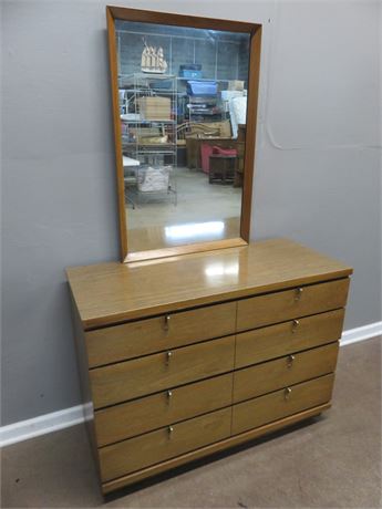 Mid-Century Dresser & Mirror