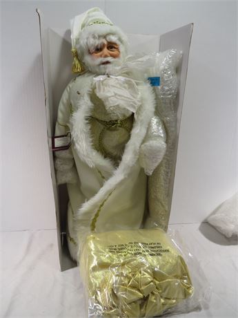 Ashton-Drake White Christmas Santa Claus Doll