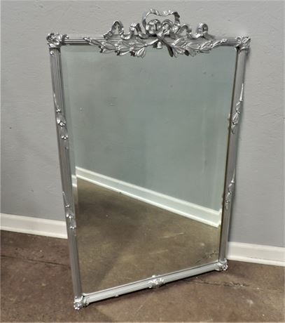 Bow Top Resin Frame Silver Tone Mirror
