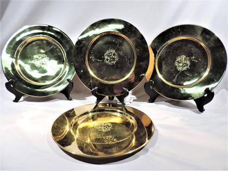 Brass Engraved Decorative Plates