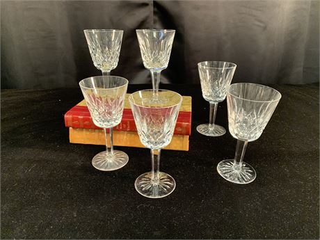 WATERFORD LISMORE CLARET WINE GLASSES