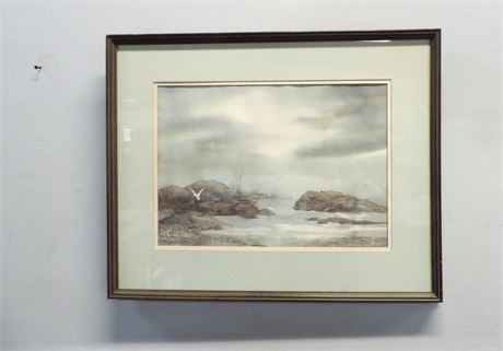 Signed C. DONOSKY Seascape Painting