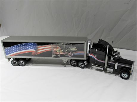 Franklin Mint Peterbilt Model 379 w/ Refrigerated Trailer - Has tags and COA's
