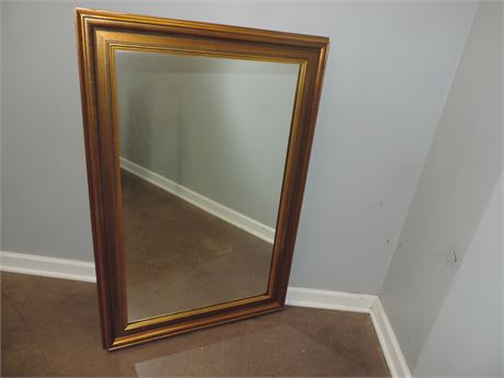 Gold Tone Framed Mirror