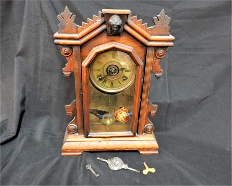 Grandmother Wood Mantle Clock