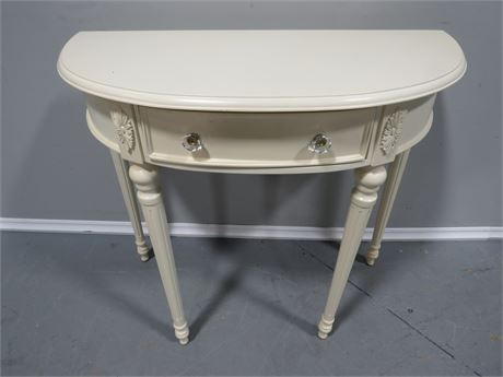 Louis XVI Style Demilune Table