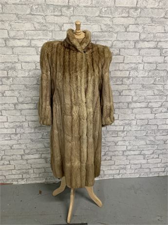Vintage Floor Length Fur Coat