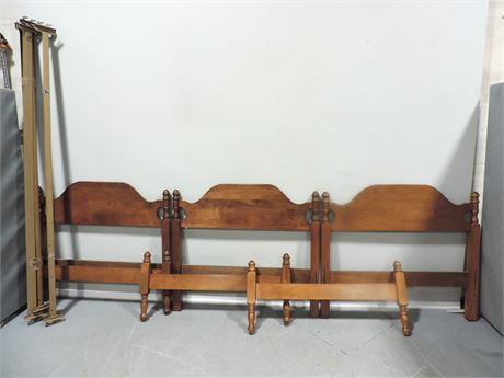 Set of Solid Wood Twin Beds