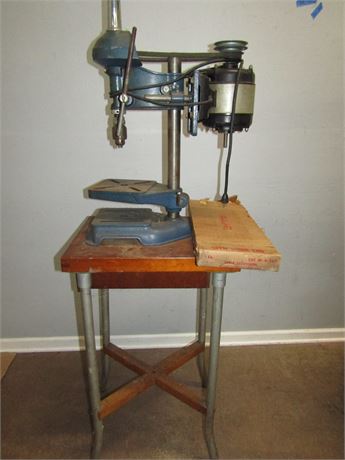 Vintage Sears Drill Press With Companion 1/3 H.p. Motor