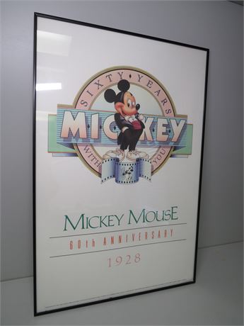 MICKEY MOUSE 60th Anniversary Poster