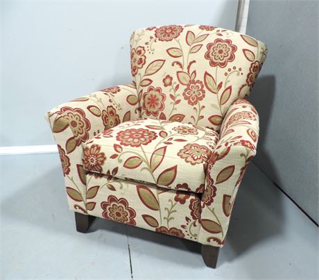 Upholstered Floral Armchair
