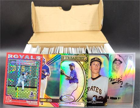 150 Sports Cards Refractors from MLB and the NBA