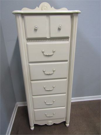 Stanley Lingerie Chest, in White, Solid Wood with 6 Drawers