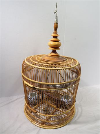 Ornamental Rattan Bird Cage