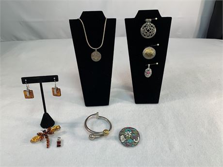 Lot of STERLING SILVER Jewelry
