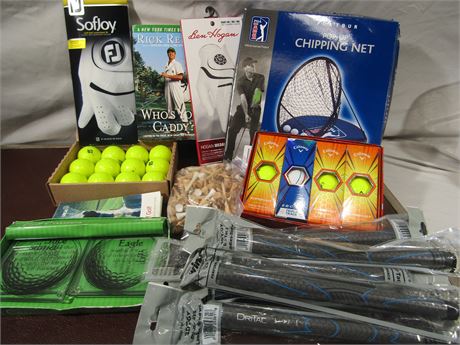 New Golf Balls, Gloves, Grips and New Chipper Net