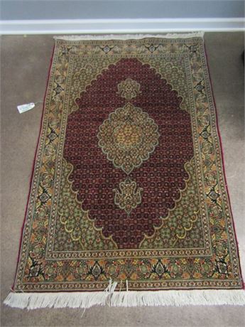Floor Rug, Brown and Wine Color - Scotchgard and Deodorized