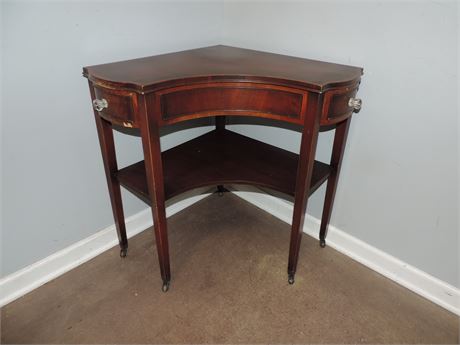 Antique Cherry Style Corner Table