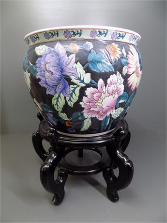 Chinese Porcelain Jardiniere Planter Bowl