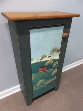 Hand-Painted Farmhouse Cabinet