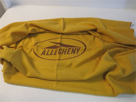 Vintage Allegheny Airlines Wool Blanket