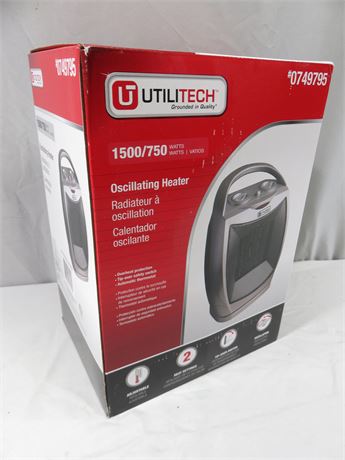 UTILITECH Oscillating Electric Heater