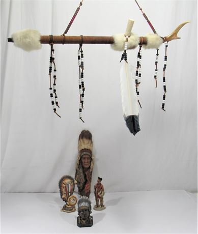 5 Piece Native American Decorative Art Lot