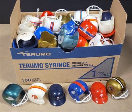 Vintage Football and Baseball Gumball Helmet Collection