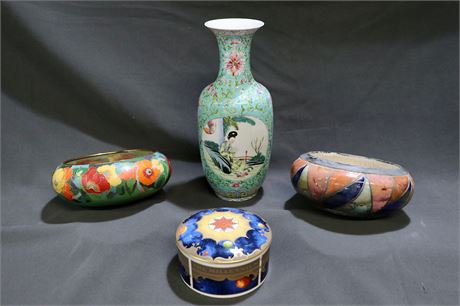 Artistic Collection of vase and bowls
