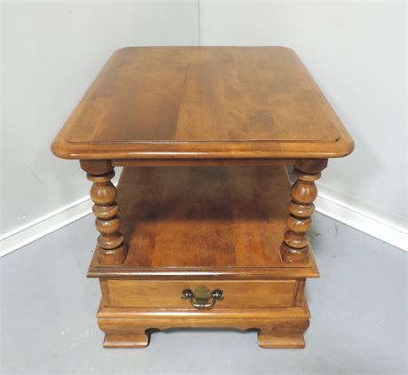 Ethan Allen Solid Wood End Table