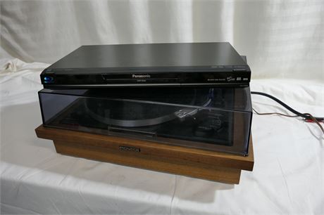 Pioneer Turn Table and Panasonic DMP-BD60 Blue Ray Disc Player