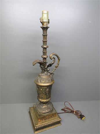 Cast Metal Ewer Table Lamp
