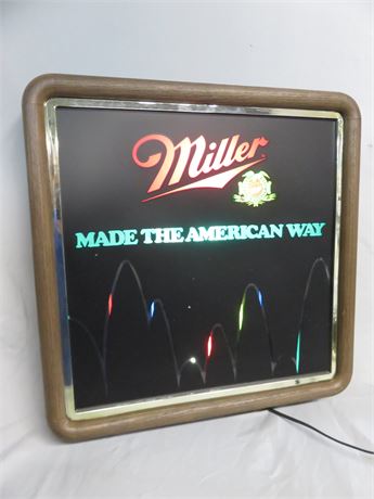 Miller Beer Lighted Wall Sign
