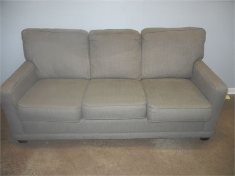 Gray Lazy Boy Square Armed Couch