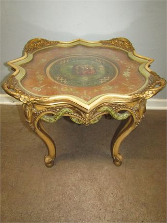 Antique Rococo Style Tea Table