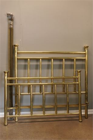 Vintage Brass Bed with frame