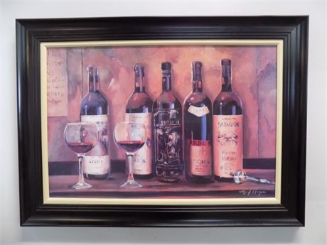 " Wine Time" Framed Wall Art