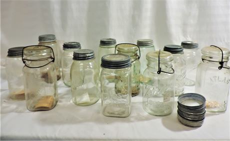 Vintage Mason, Presto, Brockway, Ball, Atlas Canning Jars