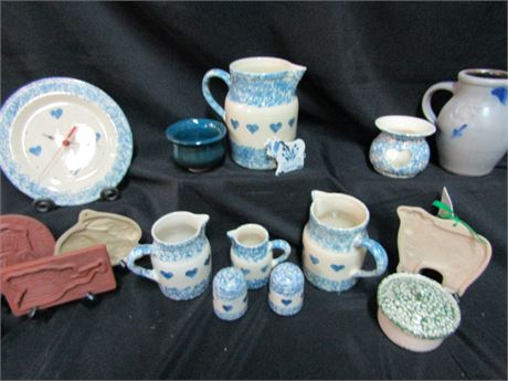 Roseville Pottery and Clarion Cookie Molds