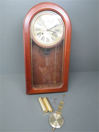 WALTHAM 31-Day Chime Pendulum Wall Clock