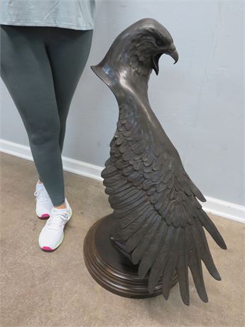STAR LIANA YORK "Inherit The Wind" Life Size Bronze Eagle Sculpture