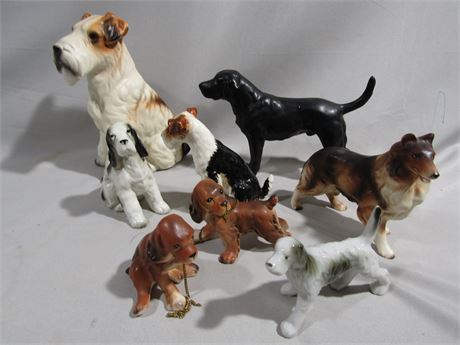 Ceramic Dog Collection, Japan, Lipper & Mann and Napco