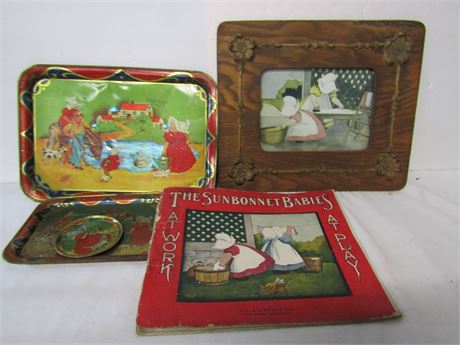 Little Sun Bonnet Babies Collection, Frames Art, Magazine and Tins
