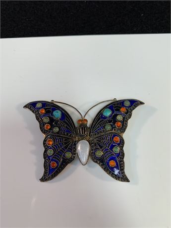 Vintage  Metropolitan Museum of Art Butterfly Pin